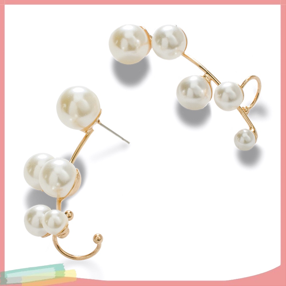 Khuyên vành tai đính ngọc trai sang trọng dành cho nữ