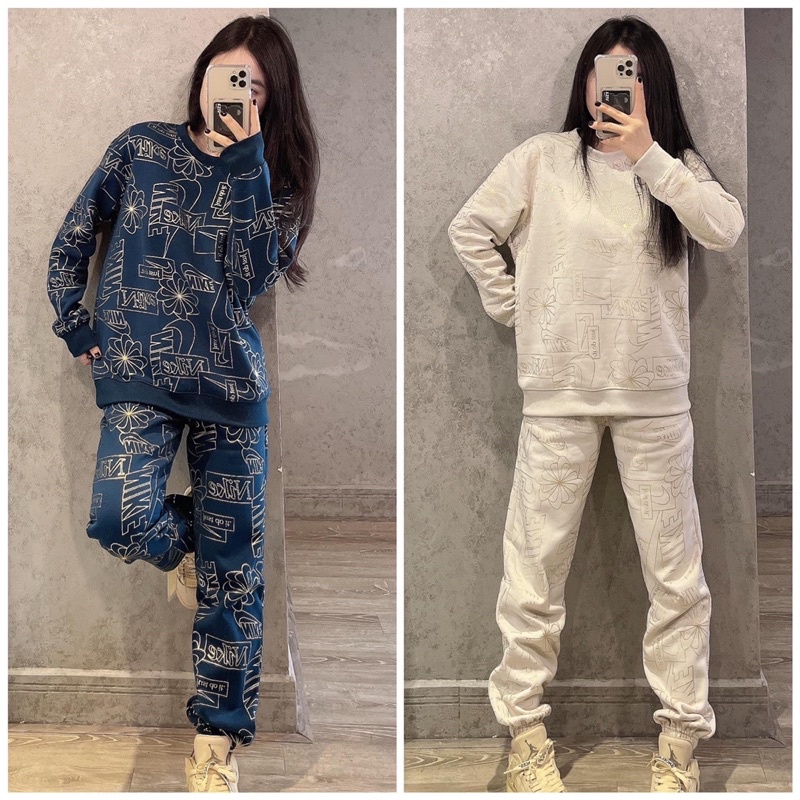 (ảnh thật) Set bộ thể thao dài tay m /lb đủ 2 màu hàng chuẩn 1:1