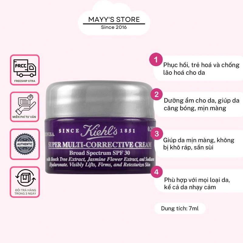 Kem dưỡng Chống Lão Hoá KIEHL'S Super Multi Corrective