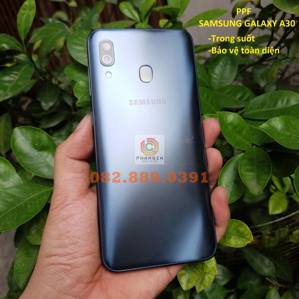 Dán PPF bóng, nhám cho Samsung Galaxy A30/ A30S/ A20/ A20S/ A20E màn hình, mặt lưng, full lưng viền siêu bảo vệ