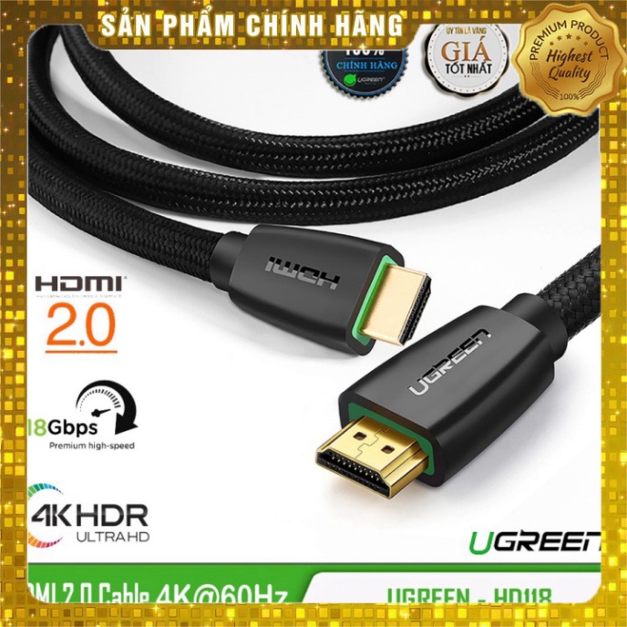 Cáp HDMI 2.0 Bện Sợi Nylon thời thượng UGREEN CNS