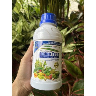 NANO AMINO TECH chai 500ml, Phân bón lá sinh học công nghệ tăng chất lượng và năng suất cây trồng