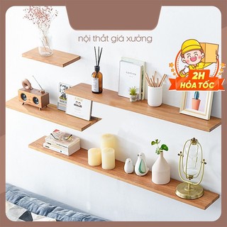 [Mã LIFEBKA5 giảm 10% tối đa 1 Triệu đơn 500k] Kệ Gỗ Treo Tường 4 Thanh Dài 30 Sâu 15cm ( chọn màu )