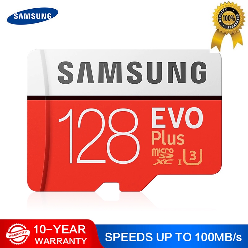 SAMSUNG Thẻ Nhớ Micro SD 256GB 32GB 64GB 128GB 512G SDHC SDXC Grade EVOplus Class 10 C10 UHS TF SD