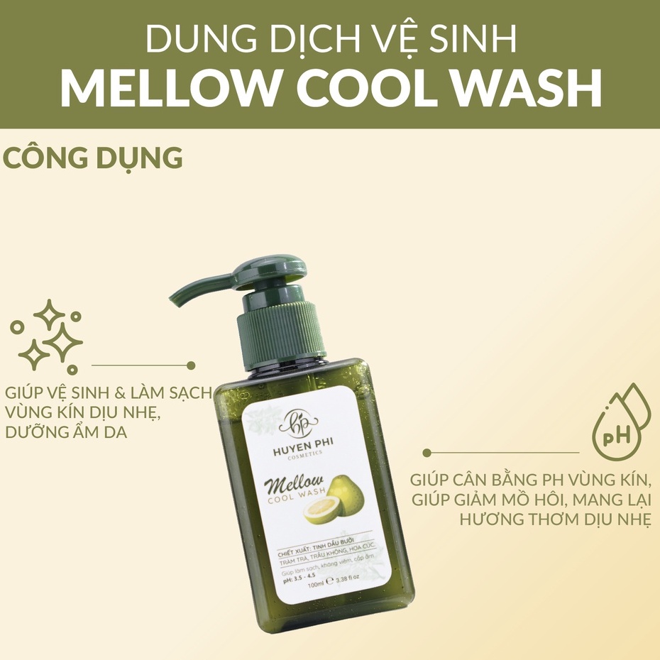 Dung dịch vệ sinh phụ nữ Mellow Cool Wash huyền phi