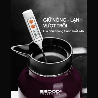Phích Pha Trà Giữ Nhiệt 2GOOD FLASK B16 (1.8L) (Giữ nhiệt 24h, chống vỡ, thiết kế đẹp, màu sắc đẹp) - Befoyo