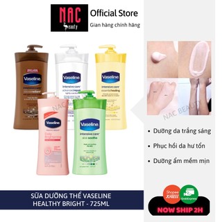 Sữa Dưỡng Thể Trắng Da Toàn Thân Vaseline Healthy White / Bright Mẫu Nội Địa Mỹ 725ml