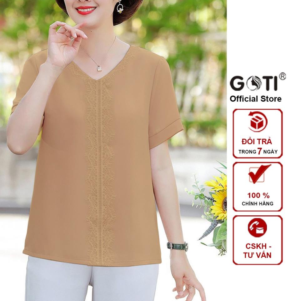 - Áo Trung Niên Nữ Cao Cấp Dáng Rộng Eo Tay Lỡ Cổ Sơ mi Tặng Mẹ U50 U60 Nhiều Size 3A01 3A02 3A05 3A06