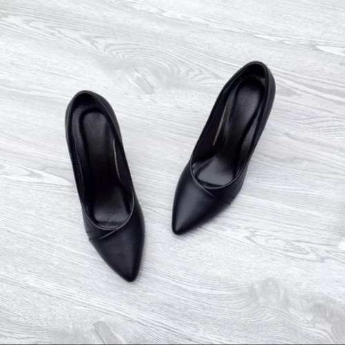 Giày cao gót da mềm 5cm, 7cm hoạ tiết thêu cách điệu- Giày cao gót công sở Made in Việt Nam KK.KD