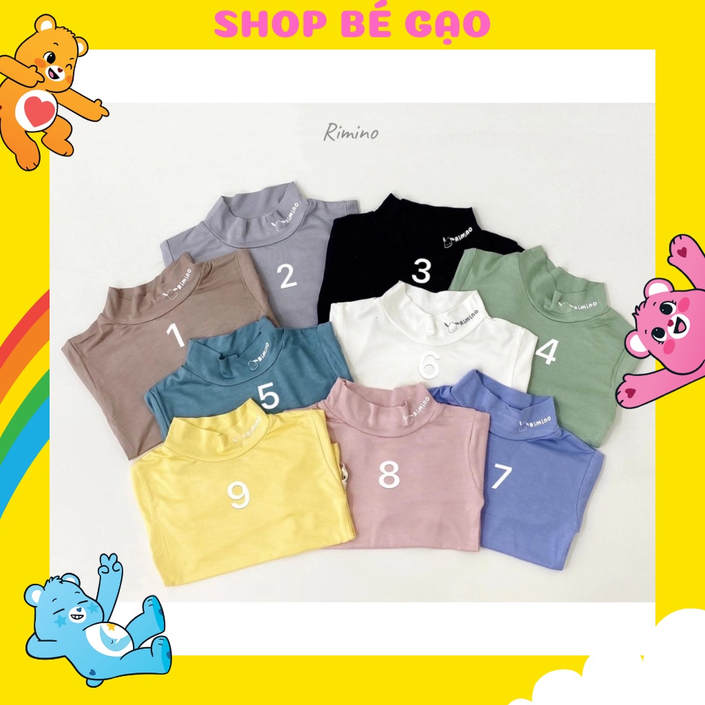 Áo giữ nhiệt ,cổ 3 phân, chất thun lạnh co dãn cho bé từ 3 -16kg hàng loại 1