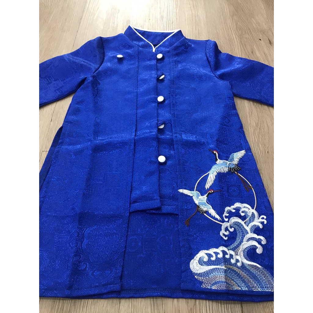 Áo dài thêu Bờm Kids/ áo gile bé trai/ Bộ Gile bé trai size 10-50kg