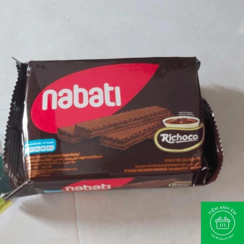 Bánh xốp Richoco Nabati Chocolate Cream Wafer gói 50g - Các Vị