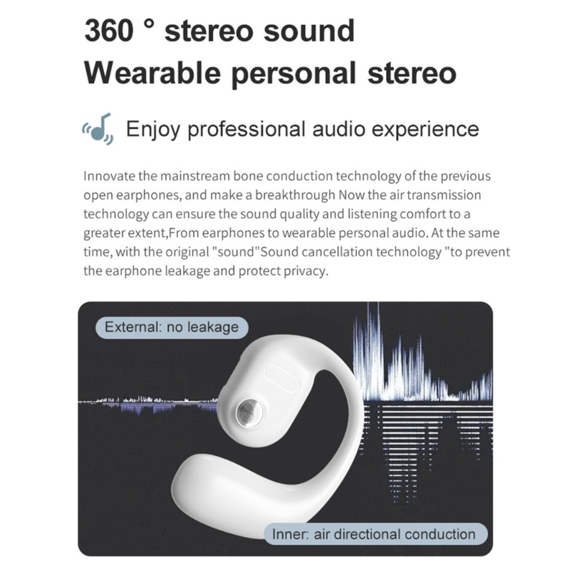 Tai Nghe Nhét Tai YJ77 OWS BT5 2 Không Dây Truyền Âm Qua Xương