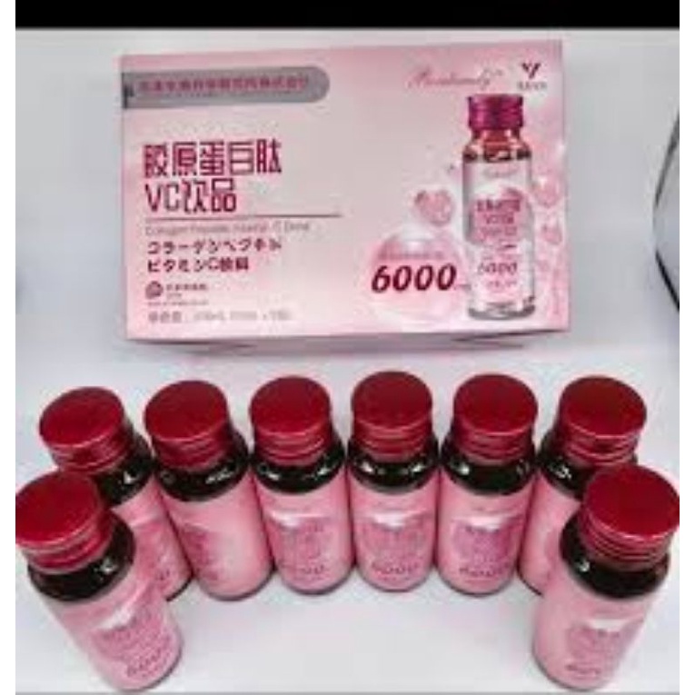 COLLAGEN YẾN ROSEBEAUTY C6000 + VITAMIN C GIÚP TRẮNG DA MỊN MÀNG