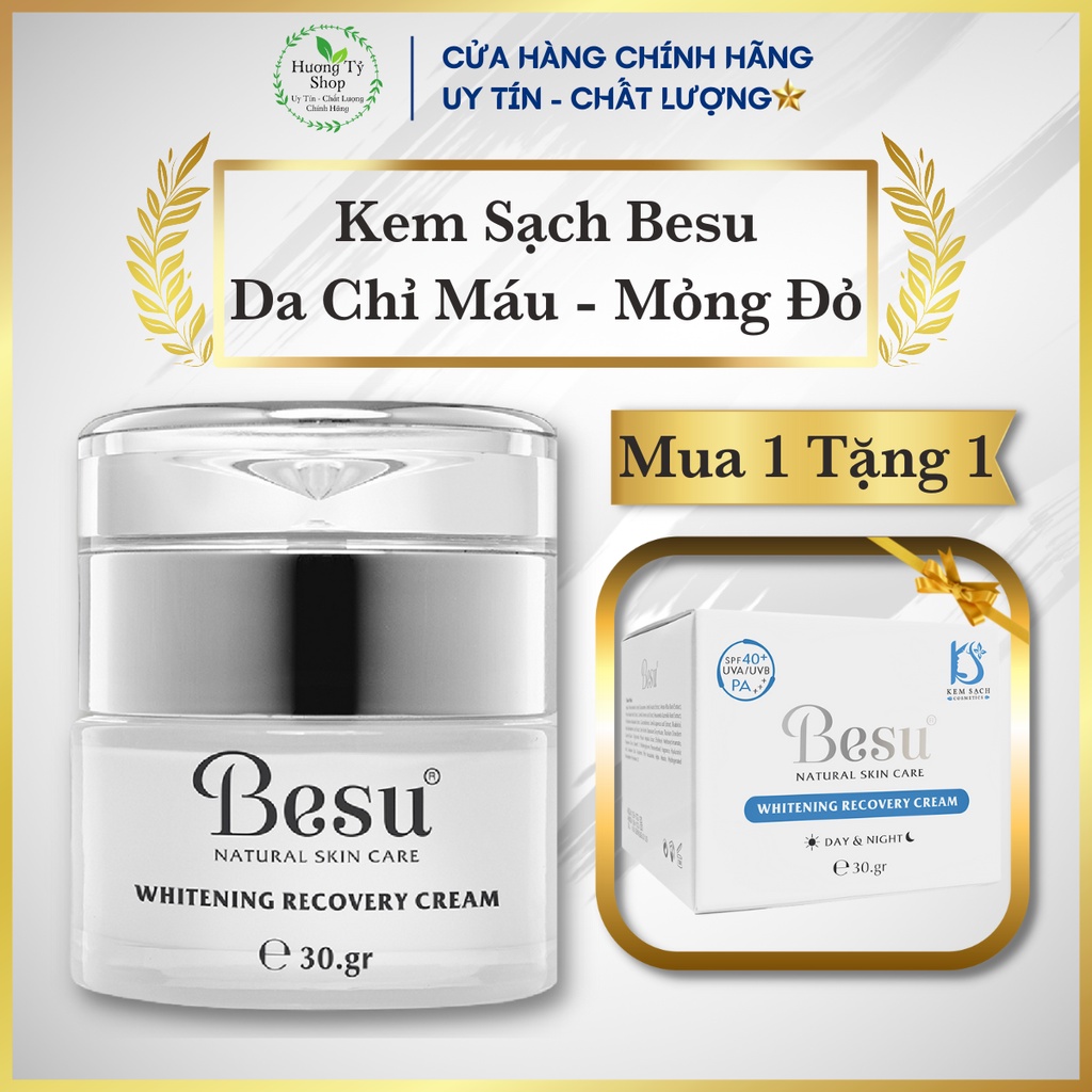 Kem Sạch Besu Cao Cấp Phục Hồi Da Mỏng Đỏ, Nổi Chỉ Máu, Không Đều Màu