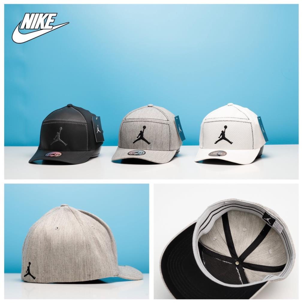 Mũ nón lưỡi trai Jordan chất vải cotton Hàn Quốc cao cấp, nón kết Unissex màu trắng đen be logo in thêu