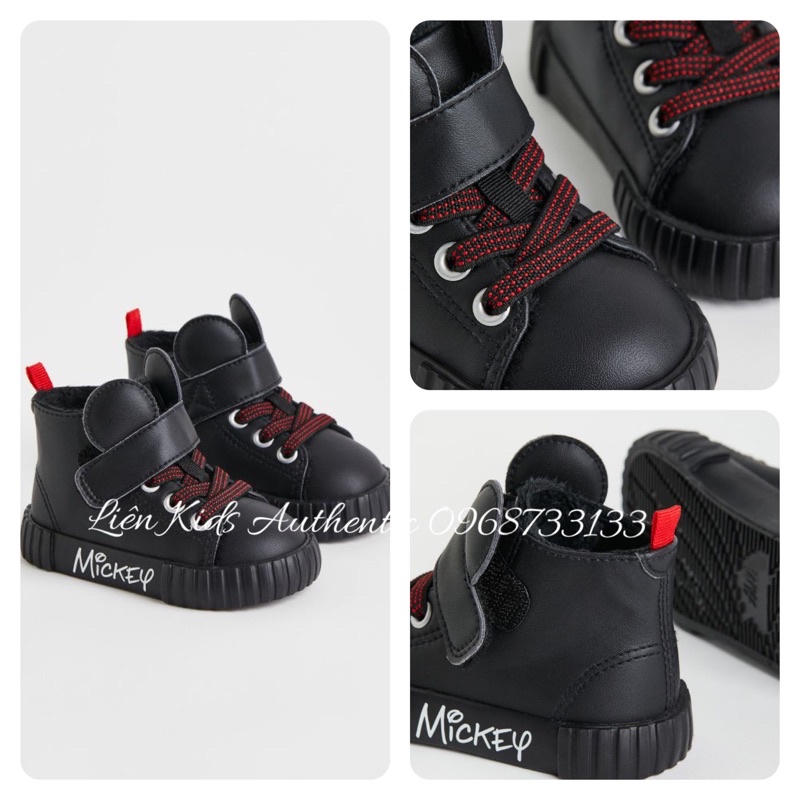 boot đen hình mickey có 2 tai