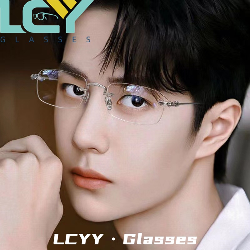 Kính Mát Gọng Không Vành Thay Đổi Màu Sắc Siêu Nhẹ Chống Tia UV Thời Trang Cho Nam