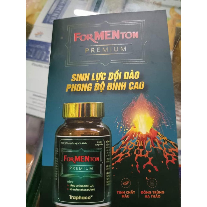 FORMENTON PREMIUM - Hỗ trợ bổ thận tráng dương, tăng cường sinh lực nam giới - TRAPHACO
