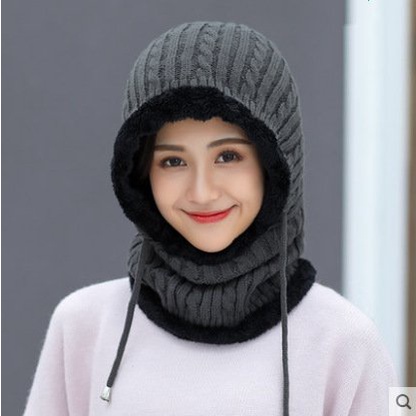 Mũ len trùm đầu lót lông che kín mặt kiểu ninja 1 dáng 3 phong cách
