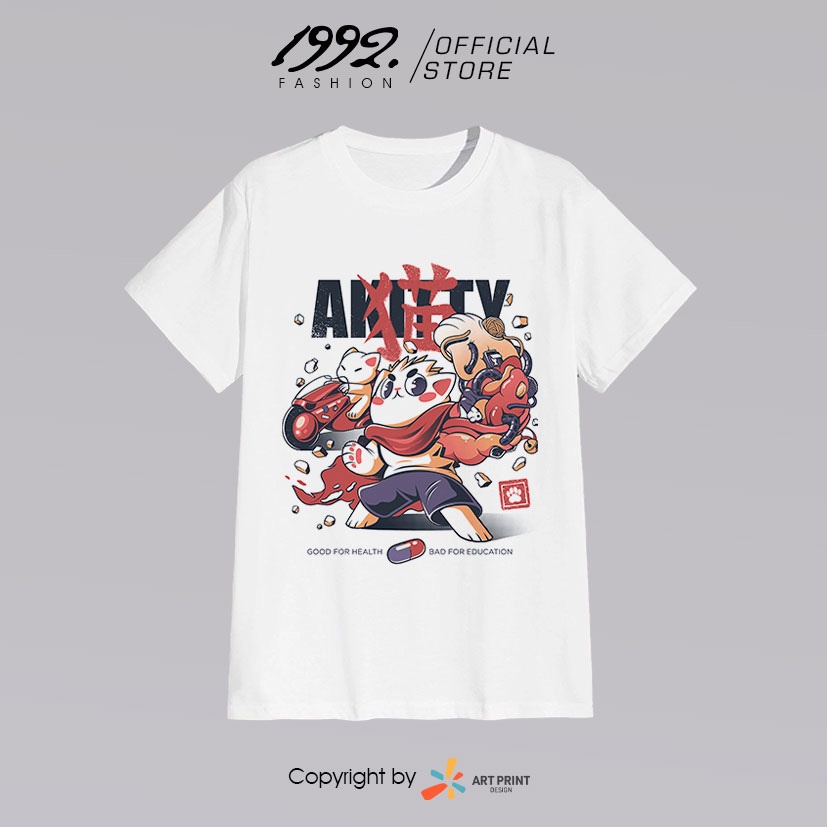 Áo thun Japanese Akira Kawaii Chibi Retro Art ngắn tay