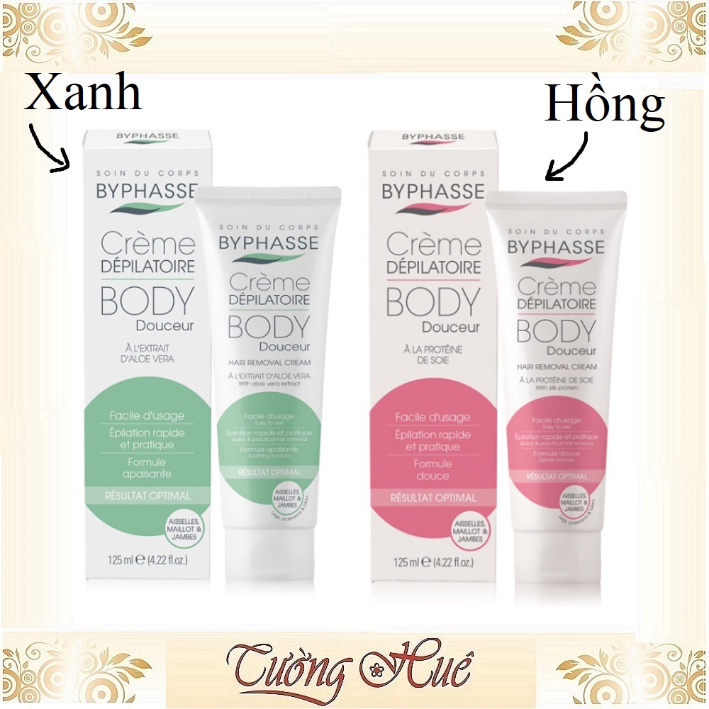 Tẩy Lông Byphasse Dạng Kem Hair Removal Cream - 125ml ( Có Lựa Chọn )