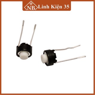 Nút nhấn 2 chân cắm, dạng nhấn nhả