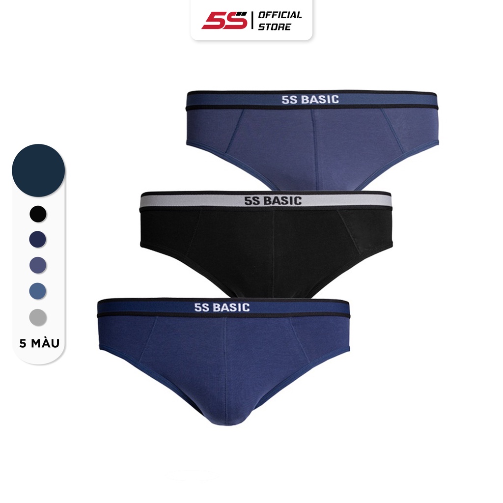 Combo 3 Quần Lót Nam Tam Giác, Chất Liệu Cotton, Kháng Khuẩn, Khử Mùi, Thấm Hút Tốt (01-3C-SIP21003BRF)