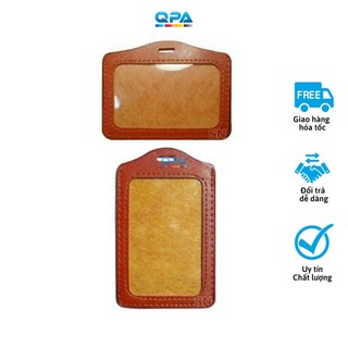 Bảng tên da 8x10cm - nâu