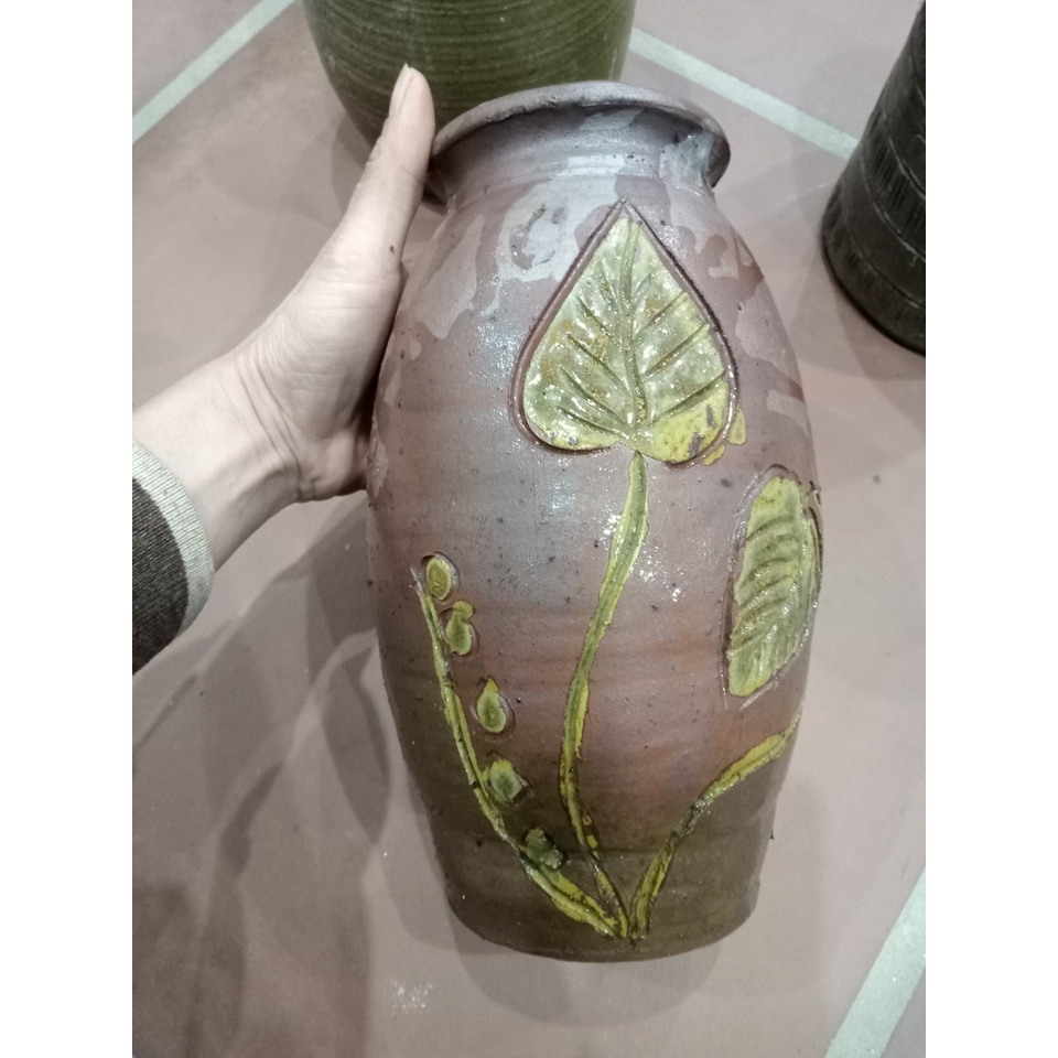 Lọ hoa gốm Phù Lãng nhỏ