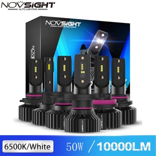 NOVSIGHT Đèn Pha Led A500-N31 Series- Đen - 6500k Trắng-9005 / 9006 / H1 / H4 / H7 / H11