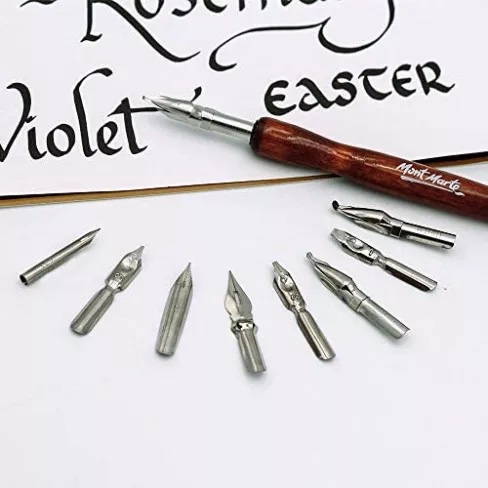Bộ bút sắt MONT MARTE Calligraphy viết chữ