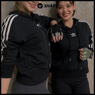 Áo tập nữ áo hoodie croptop A.d basic XK [HD005]