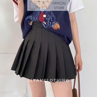 Chân váy xếp ly liyan dáng ngắn xòe, chân váy tennis năng động cá tính cv01
