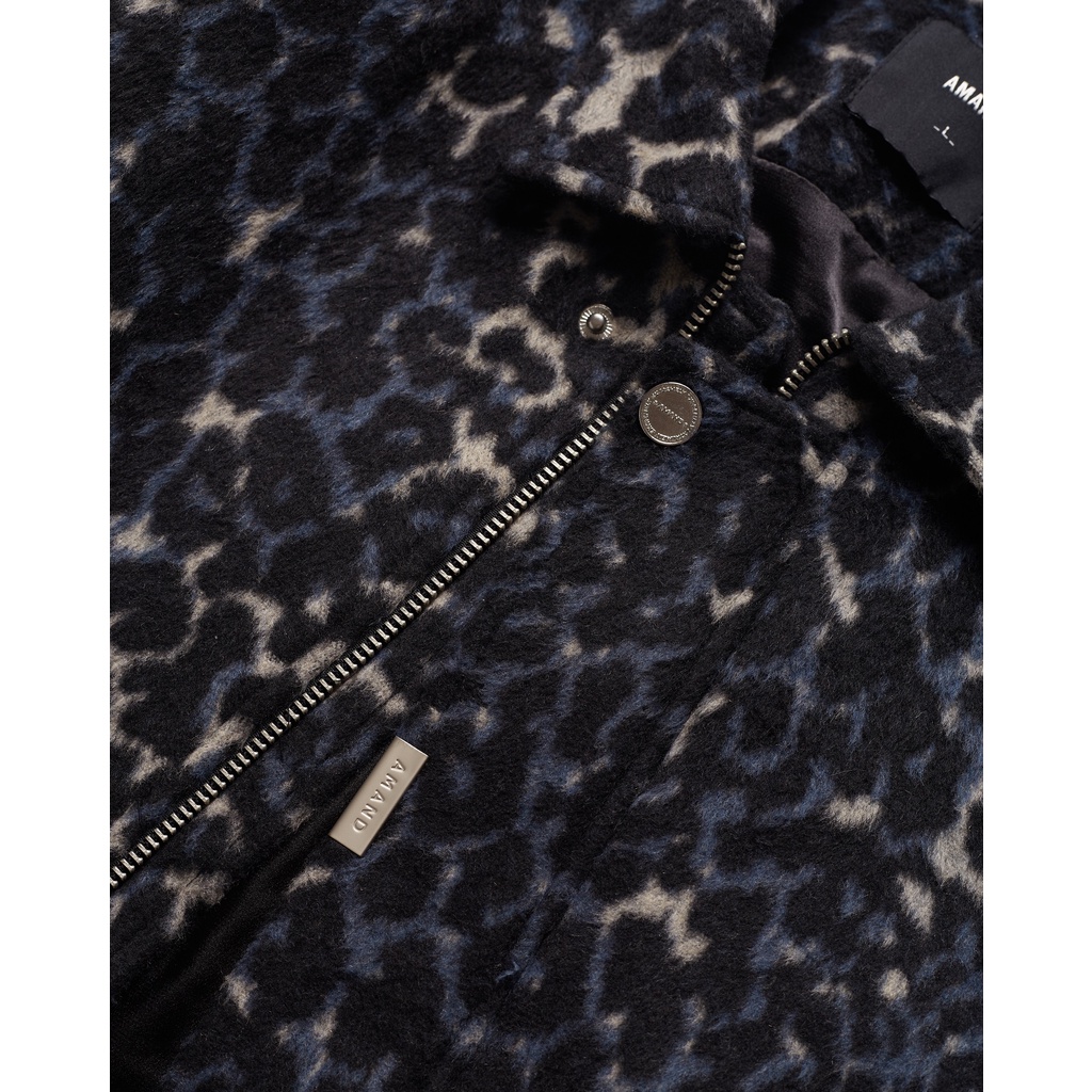 Áo khoác Amand Leopard Pattern Trucker Jacket