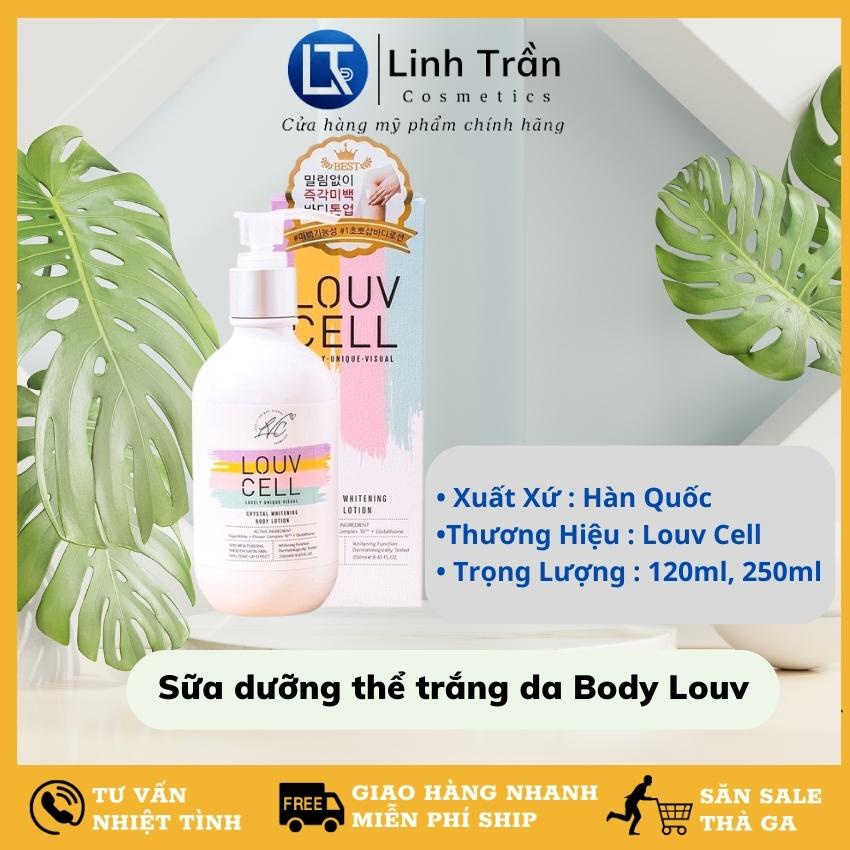 Kem dưỡng ẩm body Louv Cell, sữa dưỡng thể trắng da cấp ẩm Lotion Hàn Quốc