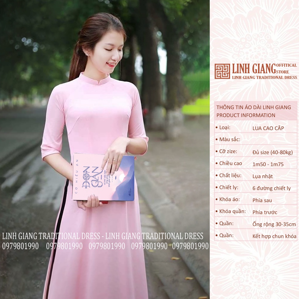 ÁO DÀI MÀU HỒNG PHẤN