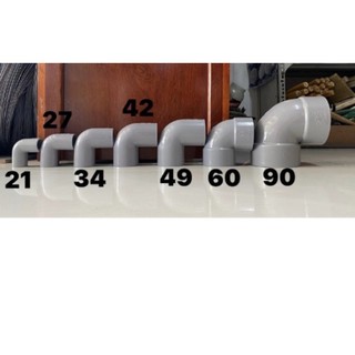 Co ống nước st nhựa pvc loại 21, 27, 34, 42, 49, 60, 90 độ, phụ kiện ống nước