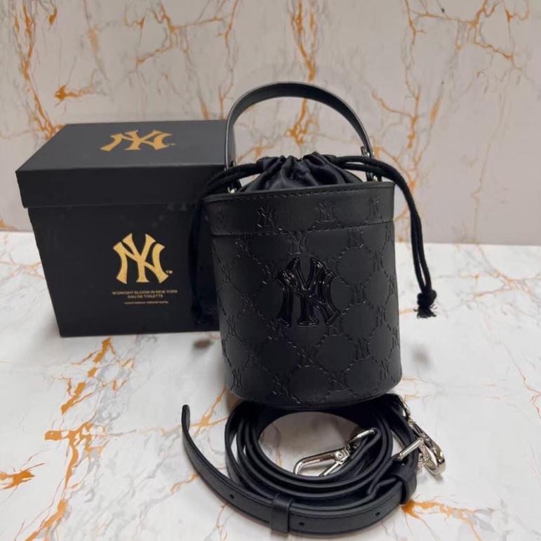 Túi MLB cốp trụ miệng túi rút full hộp + túi giấy chuẩn hàng QC cao cấp