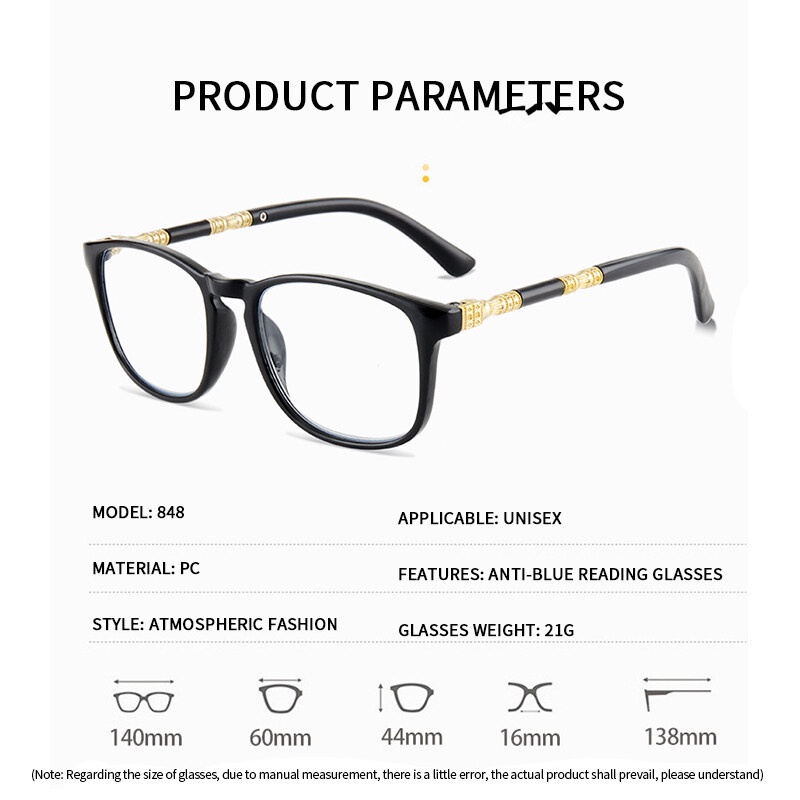 Kính Đọc Sách Điện Thoại HD Siêu Nhẹ Chống Bức Xạ Cho Nữ