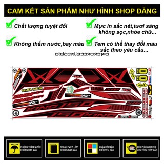 TEM RỜI EXCITER 150 MX KING DÁN XE ĐỎ - 