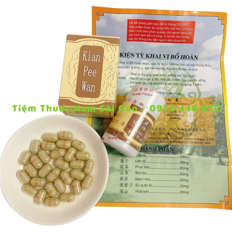 Viên Uống Tăng Cân Kiện tỳ - Kian pee wan  Hộp 30 viên