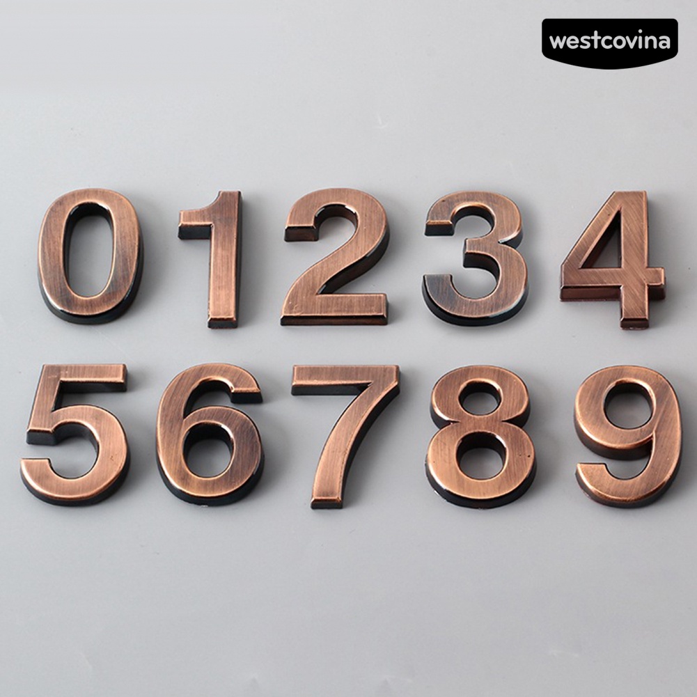 [WEST]⚘Biển Số Từ 0-9 Hiện Đại Trang Trí Nhà Cửa