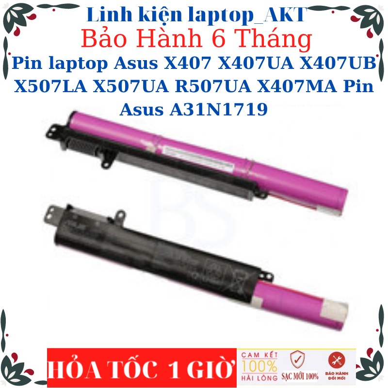 Pin laptop Asus X407 X407UA X407UB X507 X507U X507UF X507LA X507UA R507UA X407MA Pin Asus A31N1719