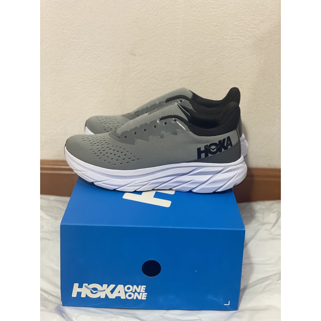 Giày Thể Thao HOKA Màu Xám Xanh  Giay Chạy Bộ Dành Cho Cả Nam Và Nữ
