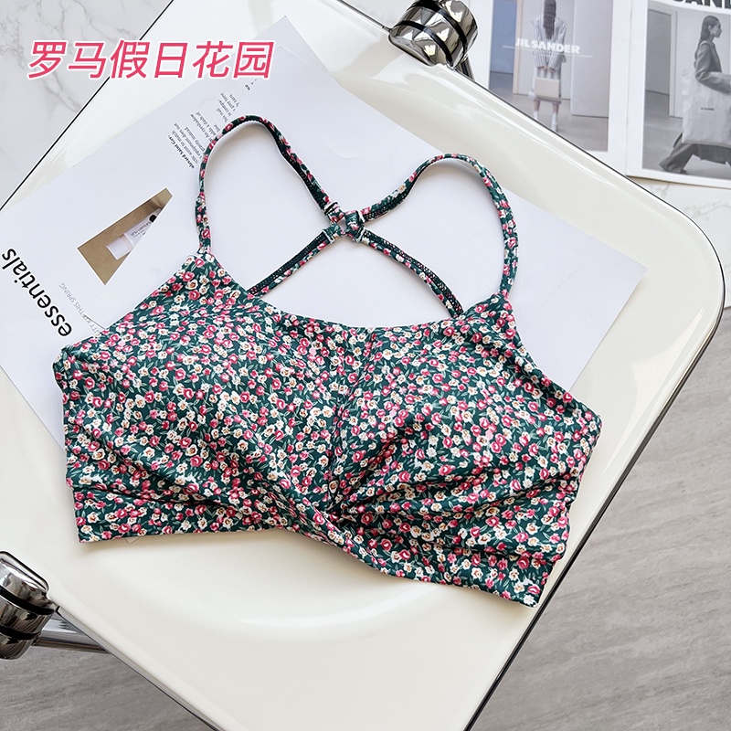 Áo Ngực Thể Thao Họa Tiết Hoa Thời Trang
