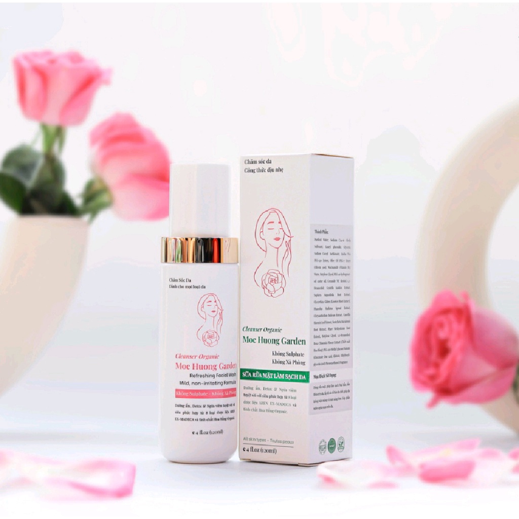 Bộ sản phẩm làm sạch sâu nước tẩy trang &amp; sữa rửa mặt dược liệu Thanh Mộc Hương chính hãng