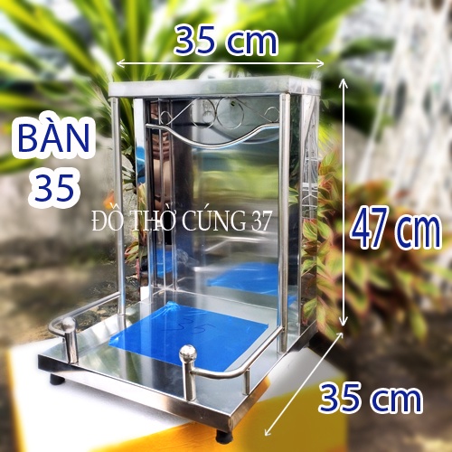 ( 35 cm x 35 cm ) BÀN THỜ ÔNG ĐỊA INOX