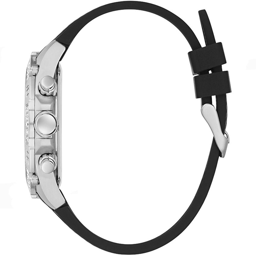 Đồng Hồ Nam Guess GW0333G1 Đính Viền Pha Lê  Dây Silicone Size 46mm Quartz