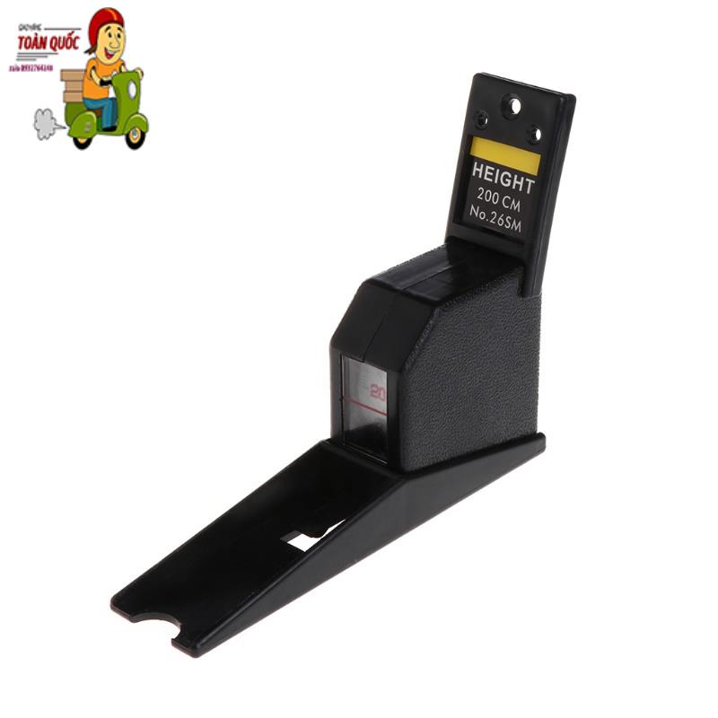 Thước đo chiều cao gắn tường màu đen 200cm